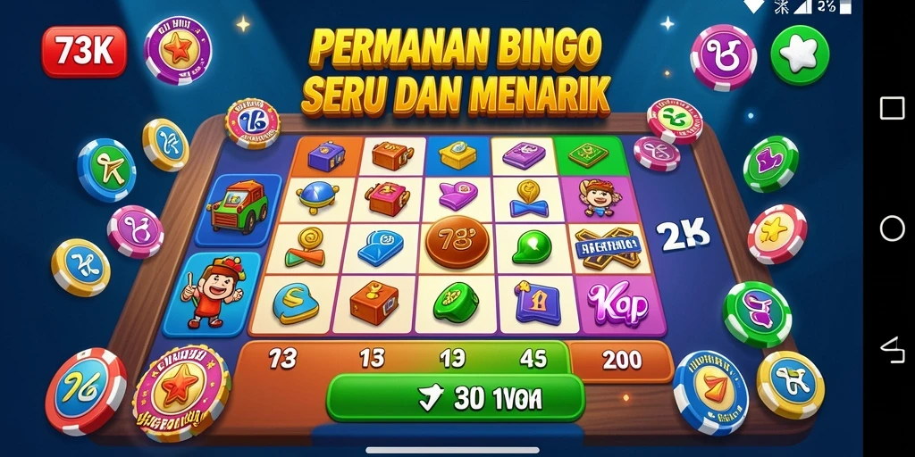 Tangkapan layar utama 73K menampilkan aksi permainan Bingo yang seru.