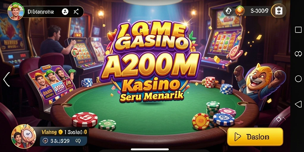 Tampilan gameplay seru dalam A200M yang menggugah selera.
