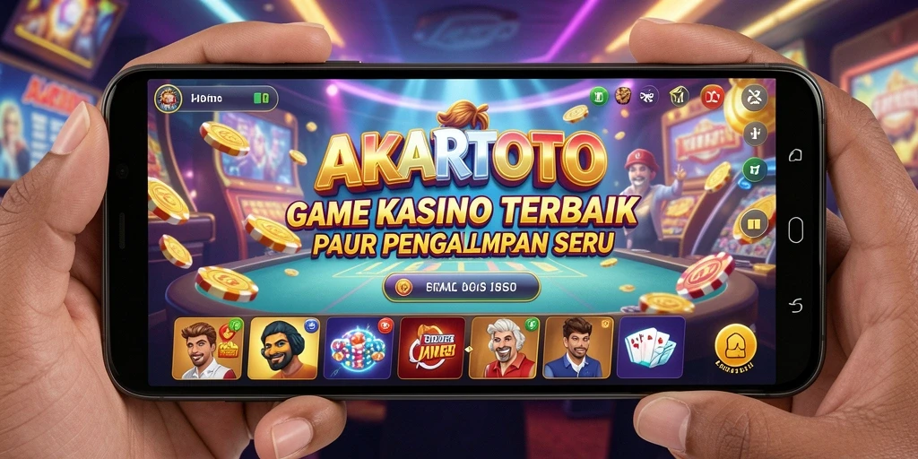 Tampilan menawan dari gameplay Kasino di AKARTOTO.