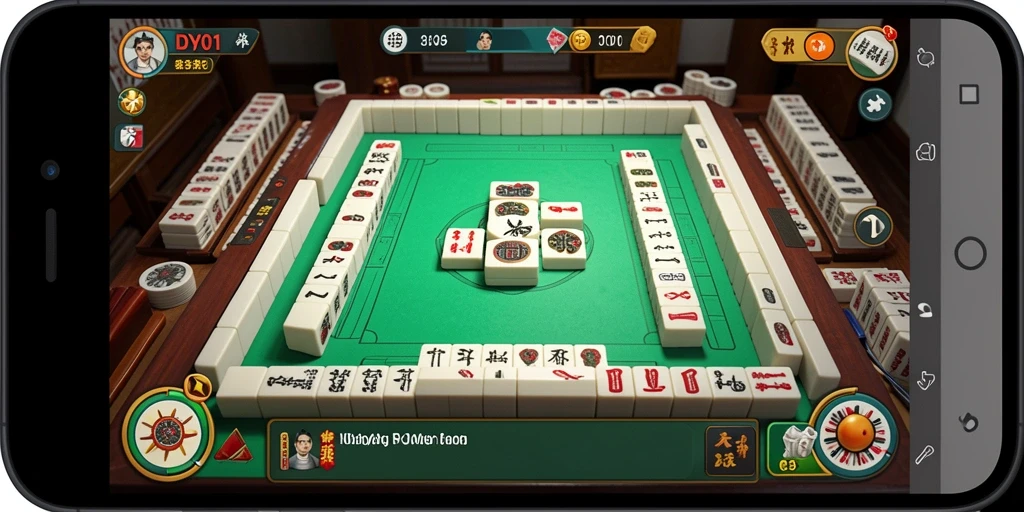 Tampilan permainan Mahjong seru dalam DY01 dengan gameplay yang menantang.