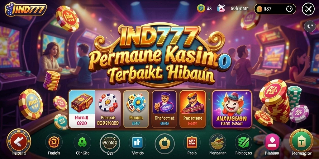 Tampilan permainan Kasino yang mengasyikkan dari IND777.