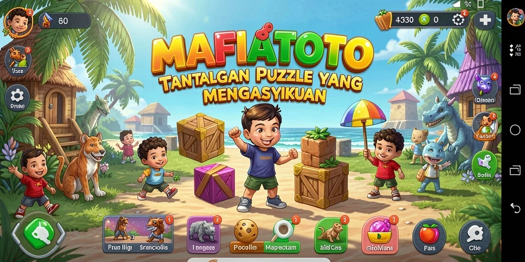 Tampilan menarik gameplay MAFIATOTO saat menyelesaikan puzzle.