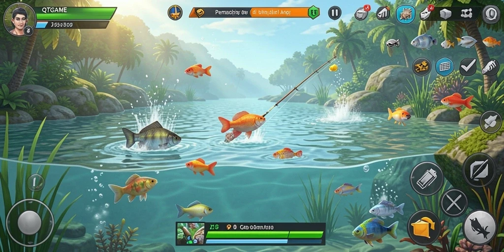 Tampilan gameplay QTGAME yang seru dan realistis.
