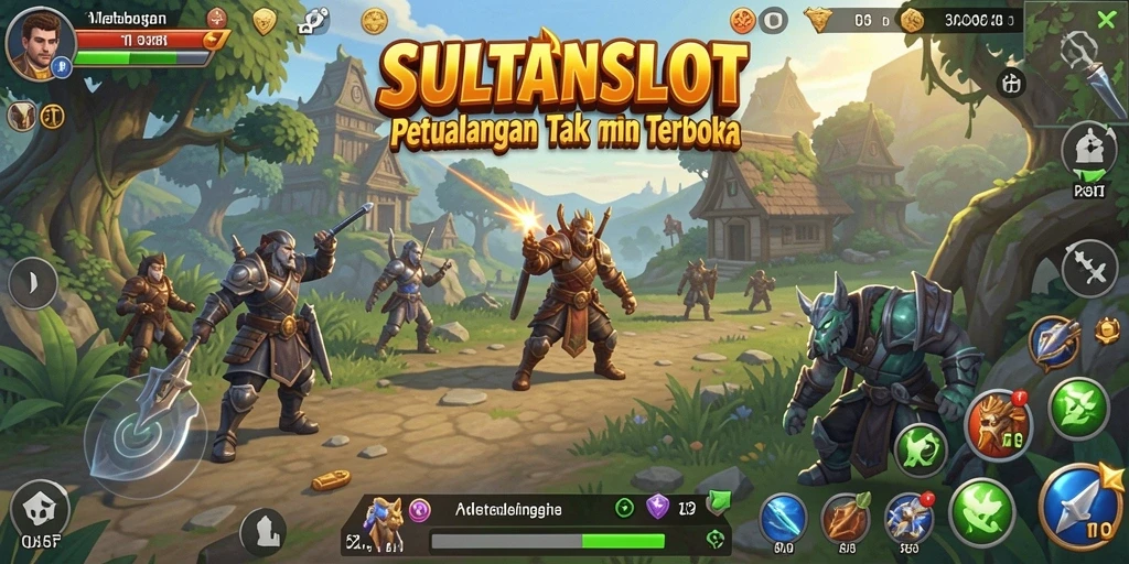 Screenshot utama SULTANSLOT menunjukkan gameplay yang seru dan interaktif.