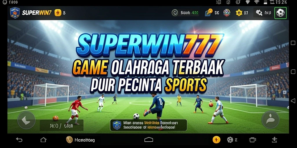Tampilan gameplay menarik dari SUPERWIN777 yang mencerminkan suasana olahraga.