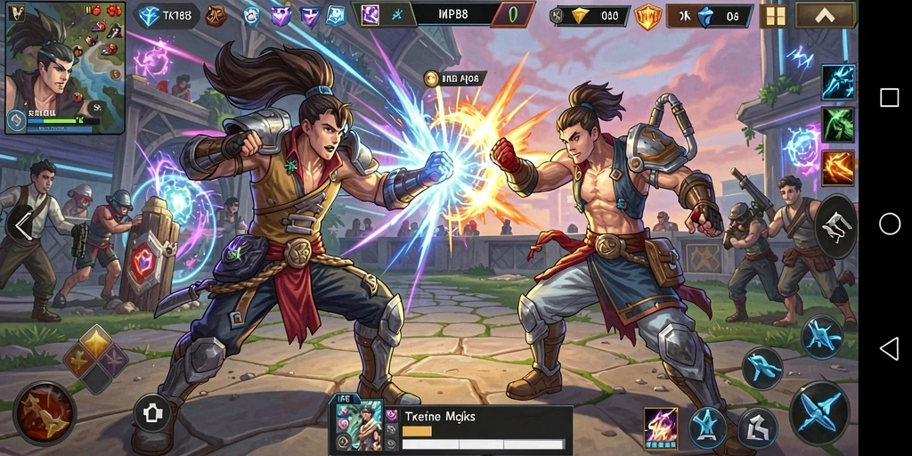 Tangkapan layar gameplay seru dari TKP188 yang menampilkan pertempuran strategis.
